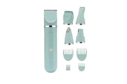 4-in-1 Dog Clipper Dog Grooming Kit with 4 Blade Heads -Green - view 2