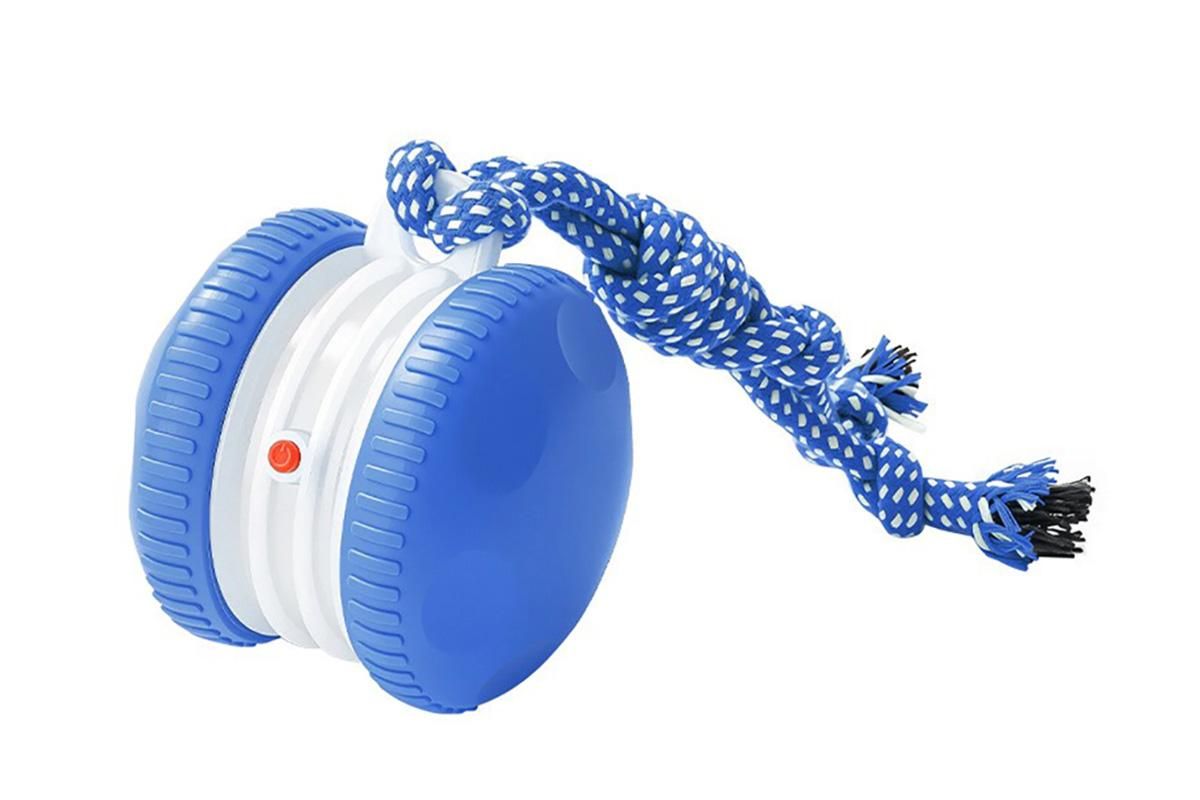 Interactive Pet Rolling Ball Toy Rechargeable Automatic Play Ball for Cats and Dogs - Blue - view 2
