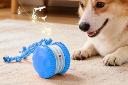 Interactive Pet Rolling Ball Toy Rechargeable Automatic Play Ball for Cats and Dogs - Blue - view 5