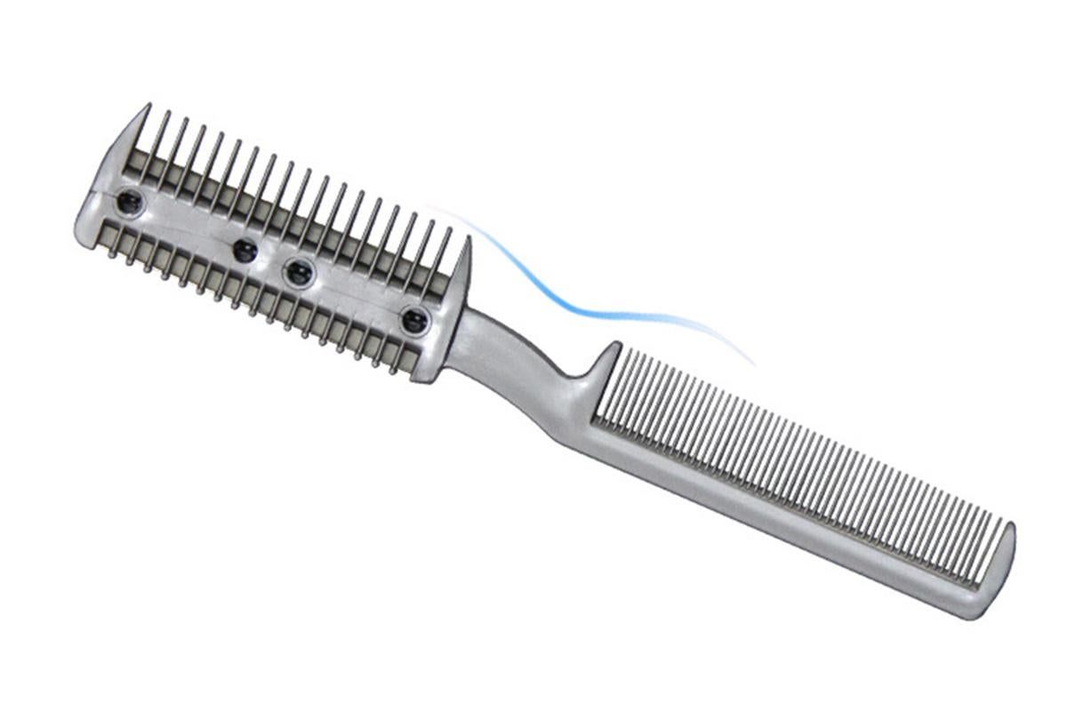 Two Sided Pet Grooming Comb with Razor for Dog Cat Fur Trimming and Thinning - view 4