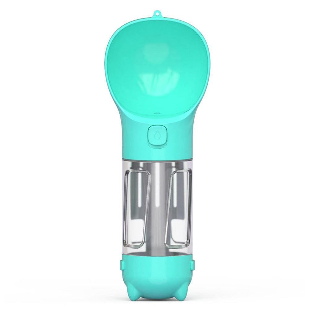4 in 1 Pet Feeder Dog Cat Puppy Water Bottle Cup Travel Pooper Scooper Outdoor Blue 300ml - view 4