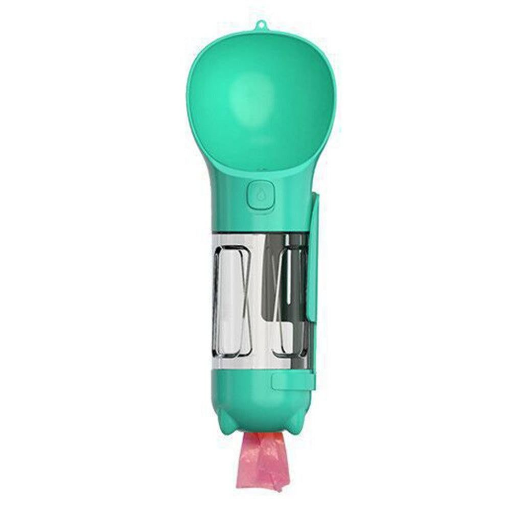 4 in 1 Pet Feeder Dog Cat Puppy Water Bottle Cup Travel Pooper Scooper Outdoor Blue 300ml - view 5