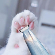 Pet Hair Trimmer Electric Clipper Rechargeable with LED Light for Pets Blue - view 2