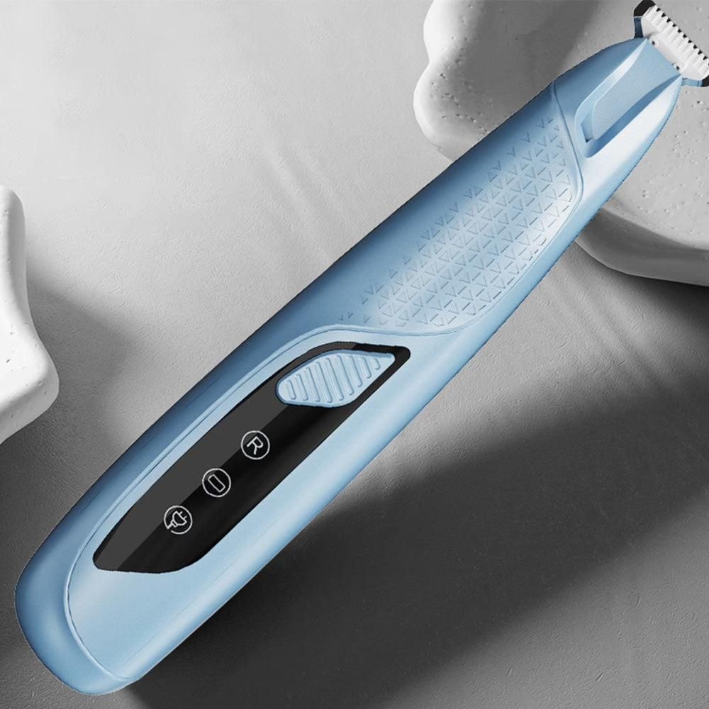 Pet Hair Trimmer Electric Clipper Rechargeable with LED Light for Pets Blue - view 4