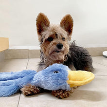 Interactive Plush Duck Dog Toy - Chew Toy for Small Dogs Blue - view 2