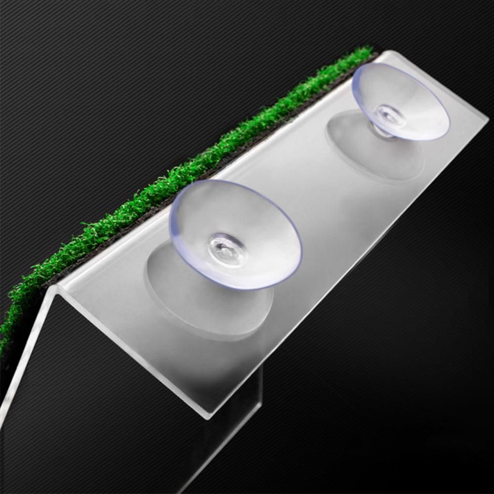 Turtle Basking Platform Simulation Grass Turtle Ramp for Fish Tank Aquarium - S - view 7