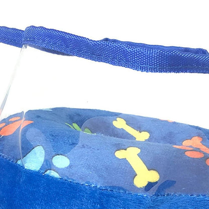 Soft Inflatable Pet Dog Cone Collar Anti Licking Scratching Blue - S - view 5