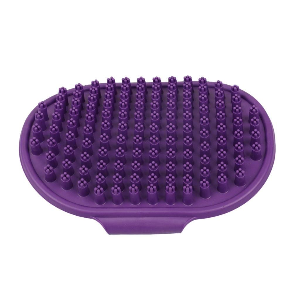 2PCS Pet Grooming Tools Double-Sided Brush for Shedding and Bathing for Short/Long Haired Dogs Cats Purple - view 2