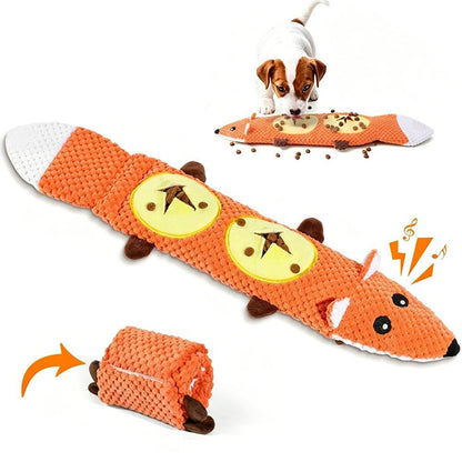 Dog Toys for Aggressive Chewers Dog Toys with Squeaker for Boredom and Teething Orange - view 3