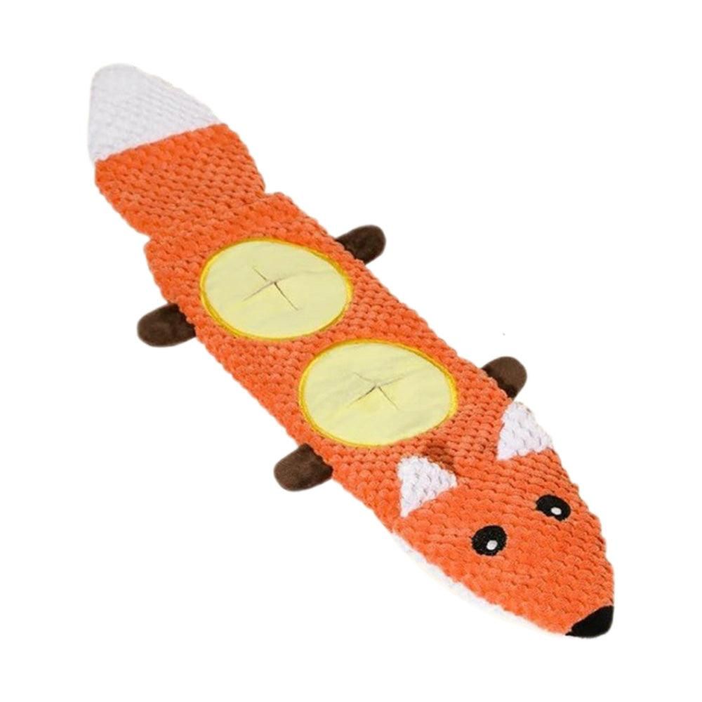 Dog Toys for Aggressive Chewers Dog Toys with Squeaker for Boredom and Teething Orange - view 4