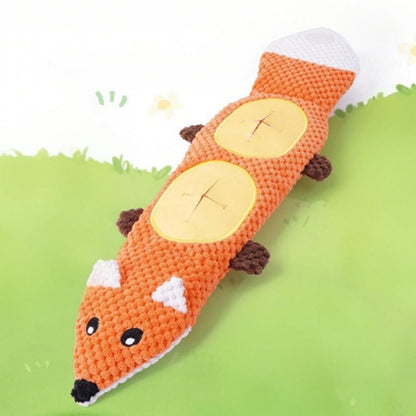 Dog Toys for Aggressive Chewers Dog Toys with Squeaker for Boredom and Teething Orange - view 5