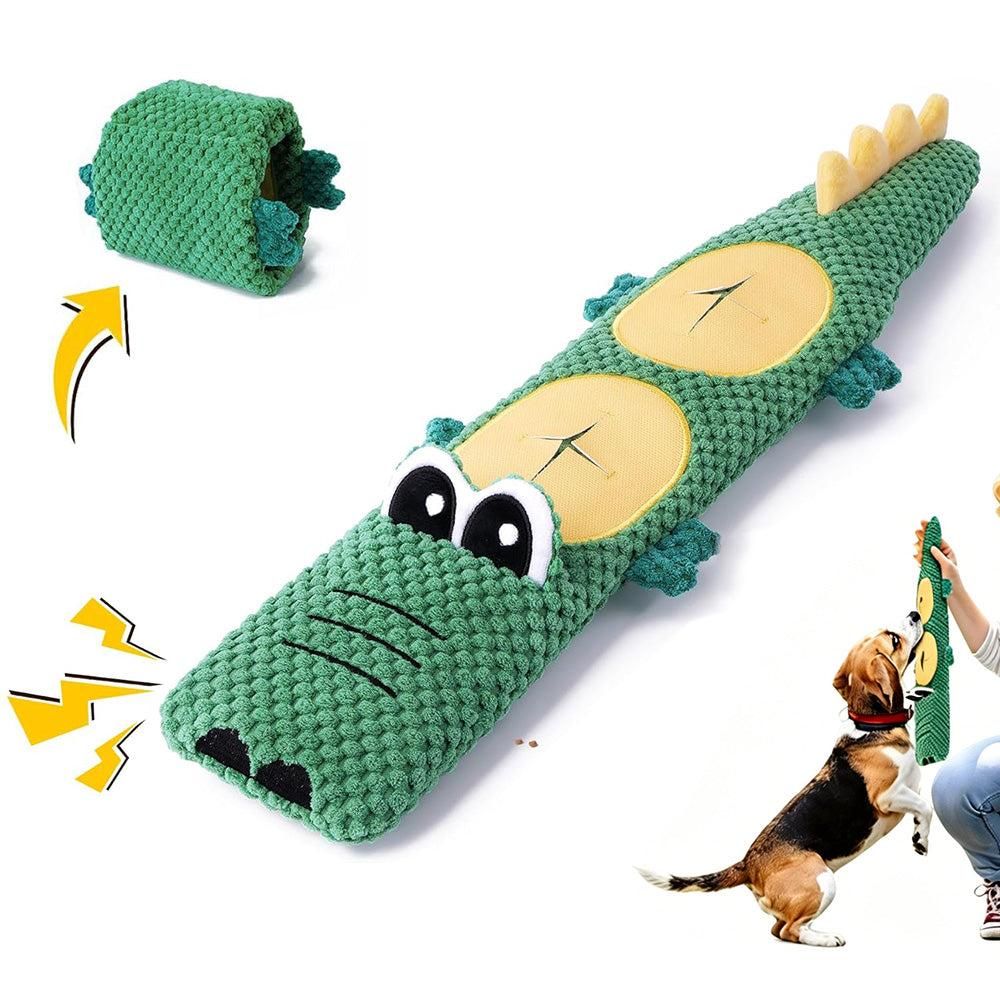 Dog Toys for Aggressive Chewers Dog Toys with Squeaker for Boredom and Teething Orange - view 7