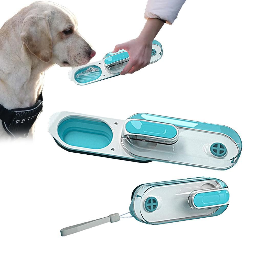 350ml Foldable Pet Dog Water Bottle Leak-proof Water Feeder for Travel Walking Hiking Grey - view 7