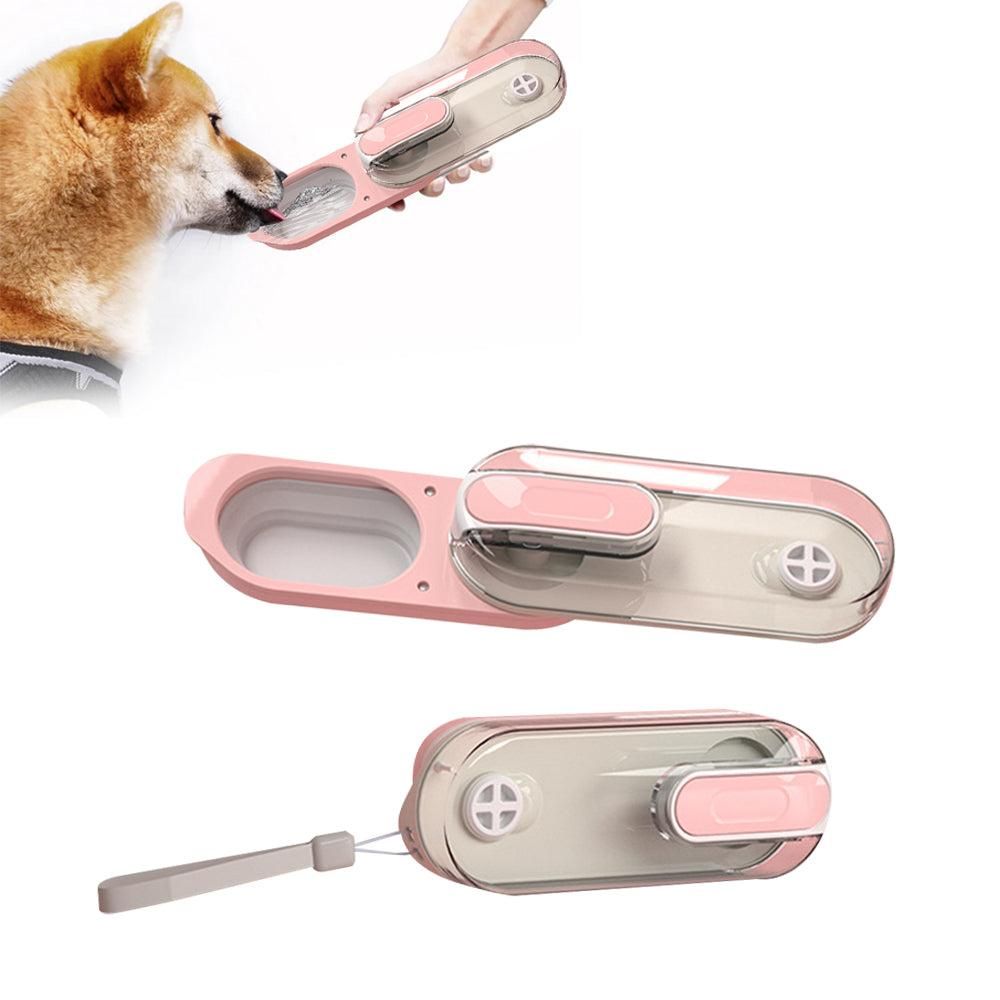 350ml Foldable Pet Dog Water Bottle Leak-proof Water Feeder for Travel Walking Hiking Grey - view 8