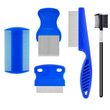 5 Pcs Set Flea Lice Comb for Pets Stainless Steel Dog Cat Dematting Grooming Combs - view 2