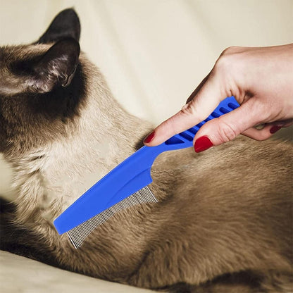 5 Pcs Set Flea Lice Comb for Pets Stainless Steel Dog Cat Dematting Grooming Combs - view 3