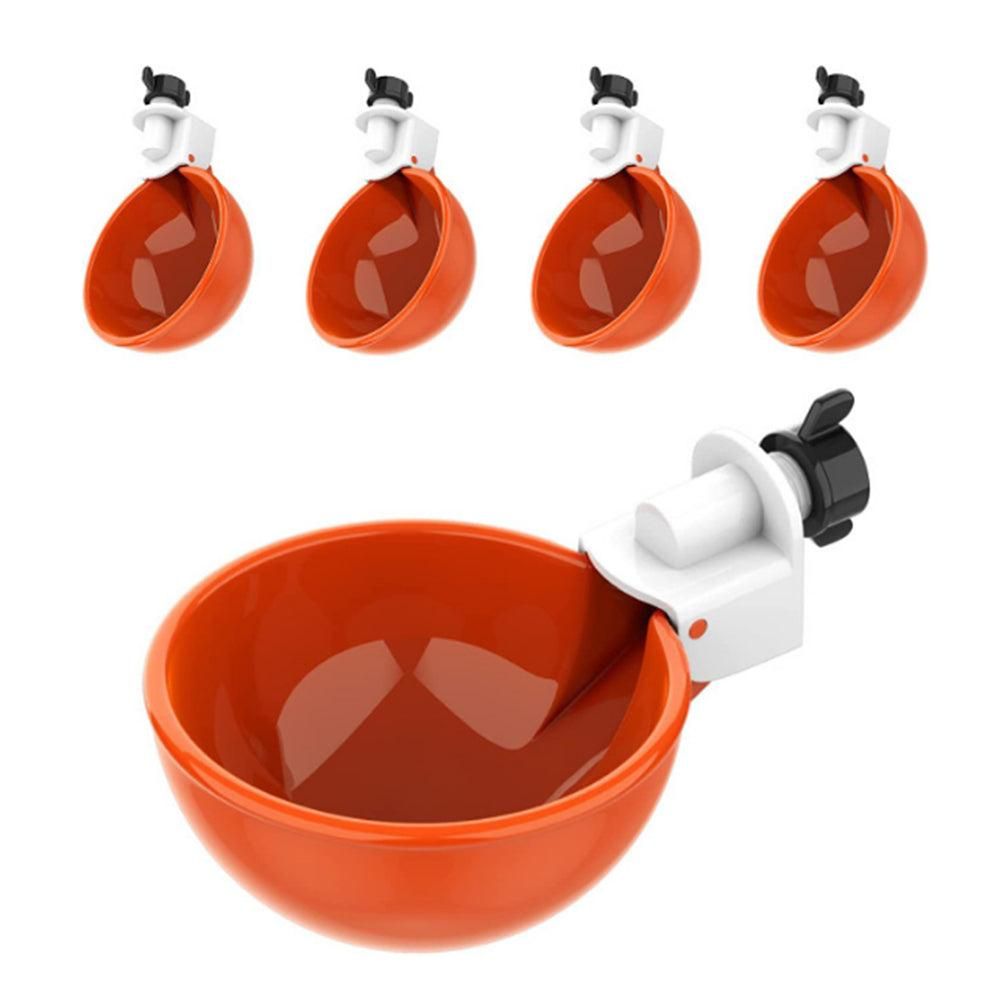 5Pcs Automatic Chicken Waterer Cups Water Feeder for Chicks Duck Goose Orange - view 5
