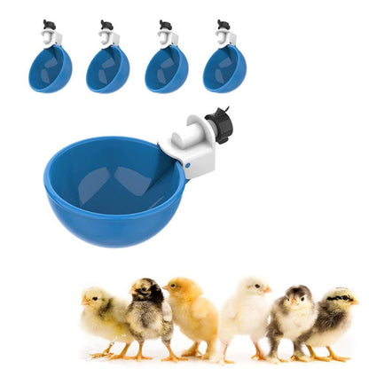 5Pcs Automatic Chicken Waterer Cups Water Feeder for Chicks Duck Goose Orange - view 6