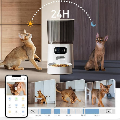5L Smart Pet Feeder with Camera & Dual-Band WiFi - Automatic Dispenser - view 7