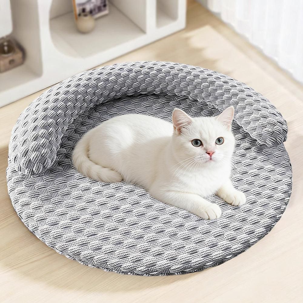 Washable Cooling Pet Bed with Removable Cover for Dogs & Cats - Dark Gray - S - view 7