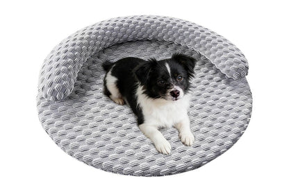Washable Cooling Pet Bed with Removable Cover for Dogs & Cats - Dark Gray - S - view 10