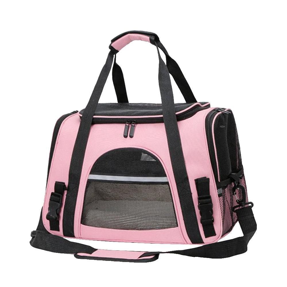 Cat Pet Carrier Travel Carrier Pet Bag for Small Medium Cats Pink - view 3