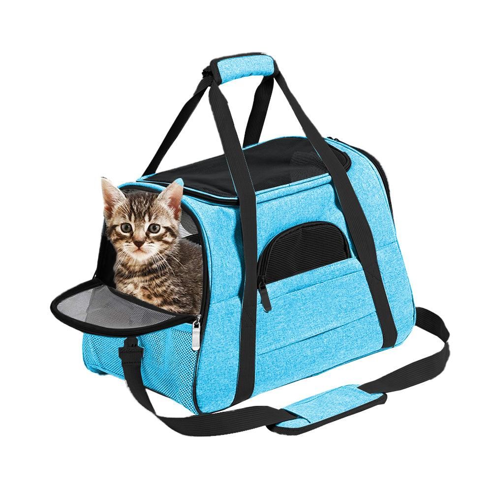 Cat Pet Carrier Travel Carrier Pet Bag for Small Medium Cats Pink - view 5
