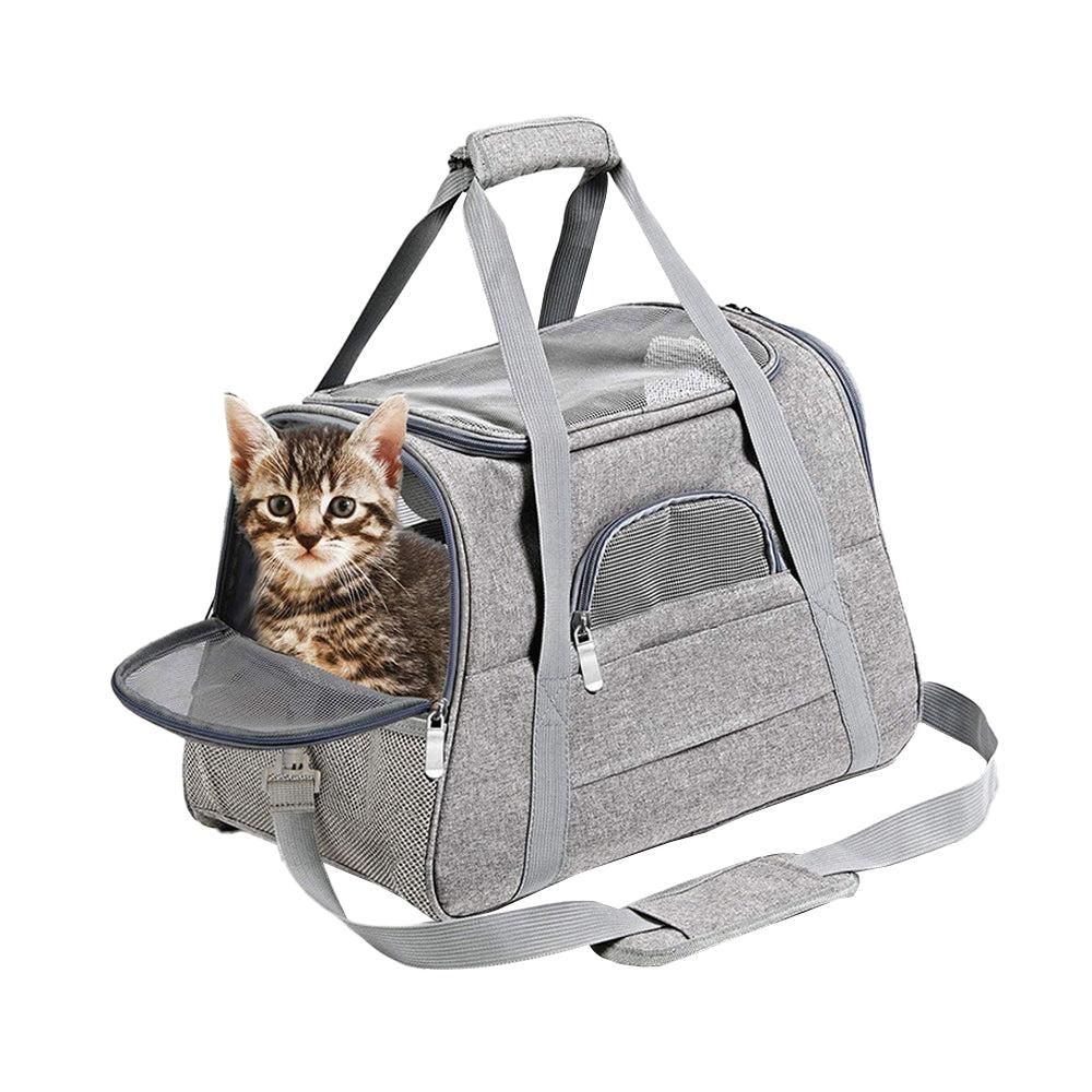 Cat Pet Carrier Travel Carrier Pet Bag for Small Medium Cats Pink - view 6