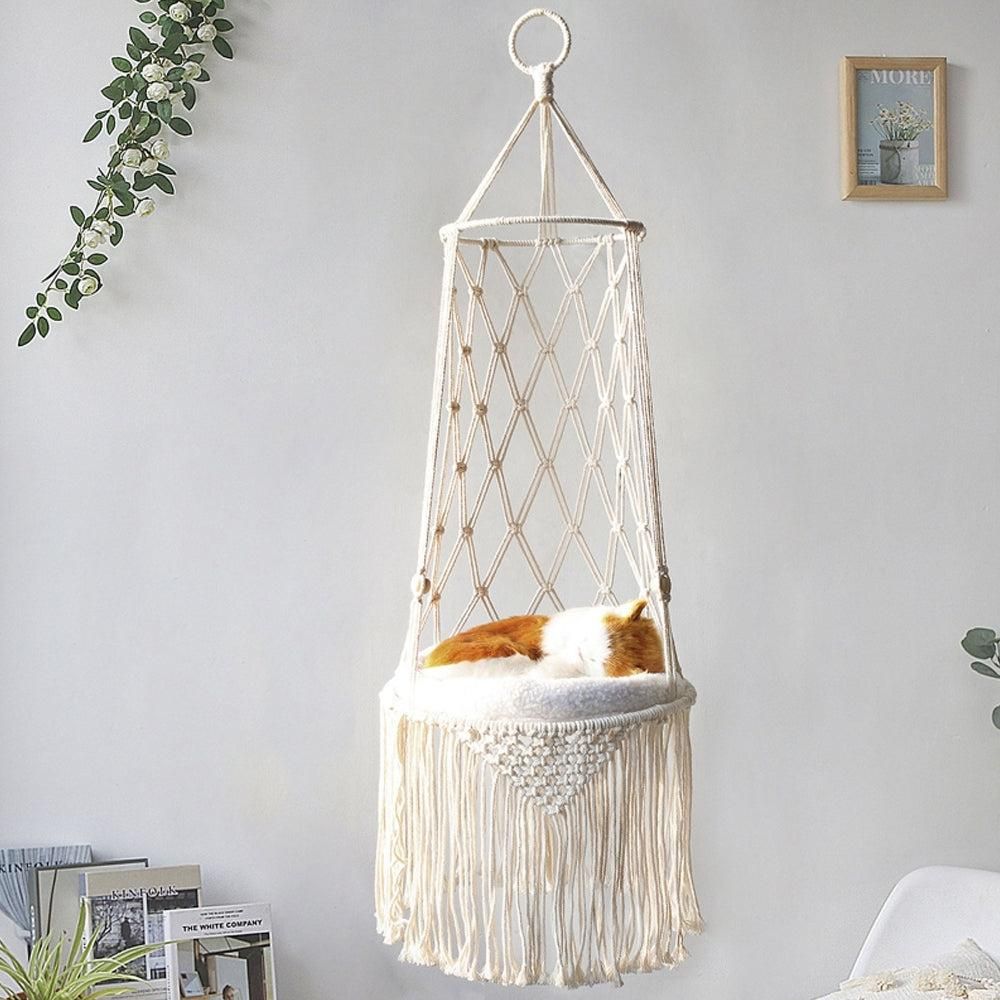 Pet Hammock Hanging Cat Bed Aerial Kitten Bed Sunny Window Seat Nest - S - view 10