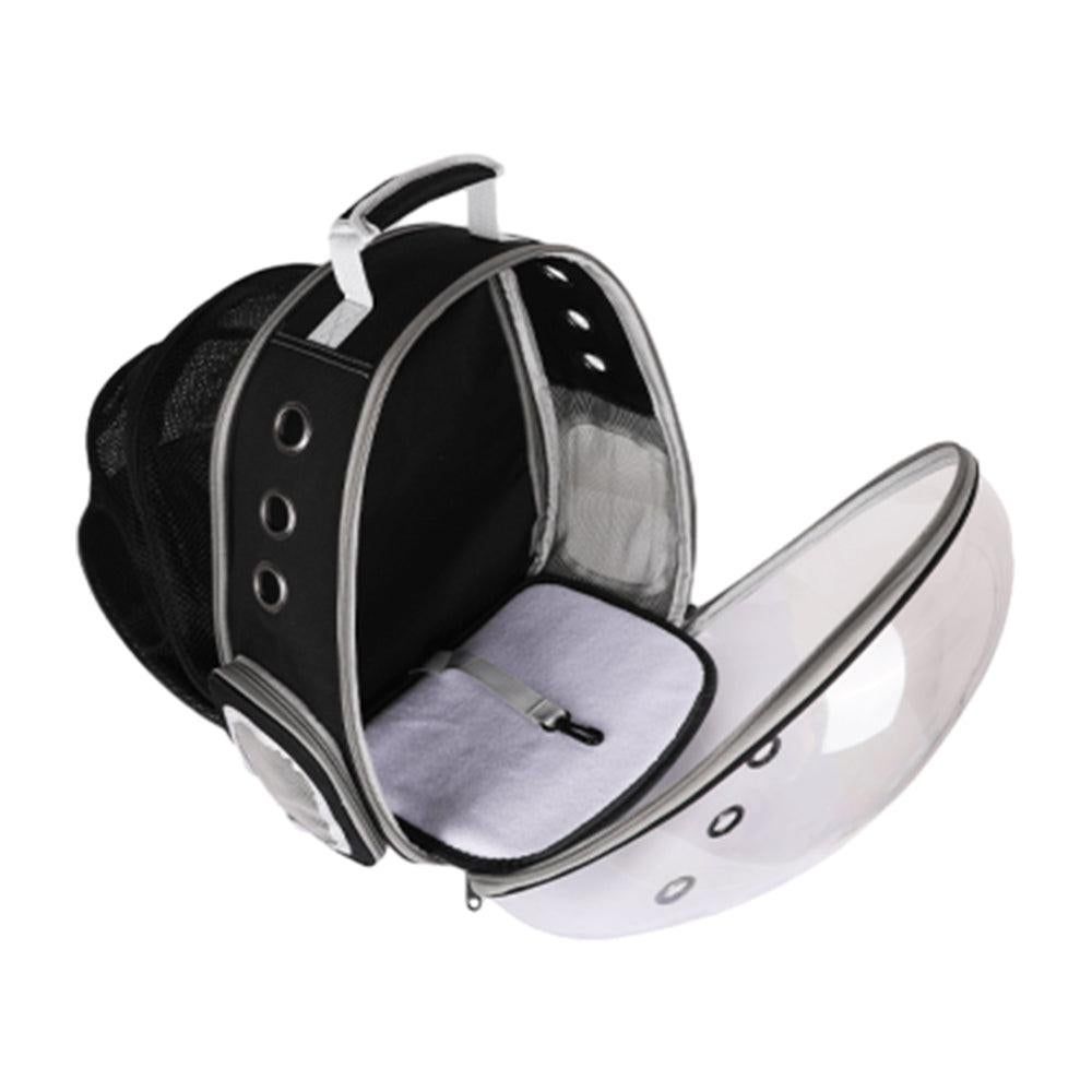 Expandable Travel Cat Backpack Carrier Polarized Tinted Bubble Window Pet Backpack Black - view 3