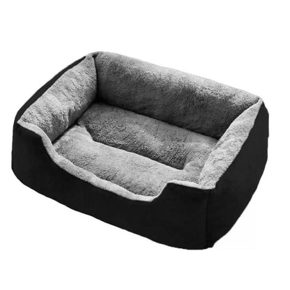 Rectangle Pet Bed for Dogs Cats Beds Warming Soft Calming Sleeping Puppy Bed Black - M - view 4