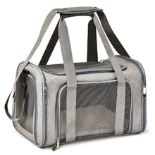 Foldable Travel Pet Carrier Bag Portable Cat Dog Kennel Bag Grey - S