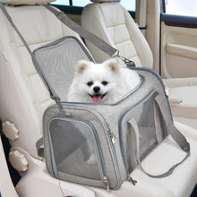 Foldable Travel Pet Carrier Bag Portable Cat Dog Kennel Bag Grey - S - view 2