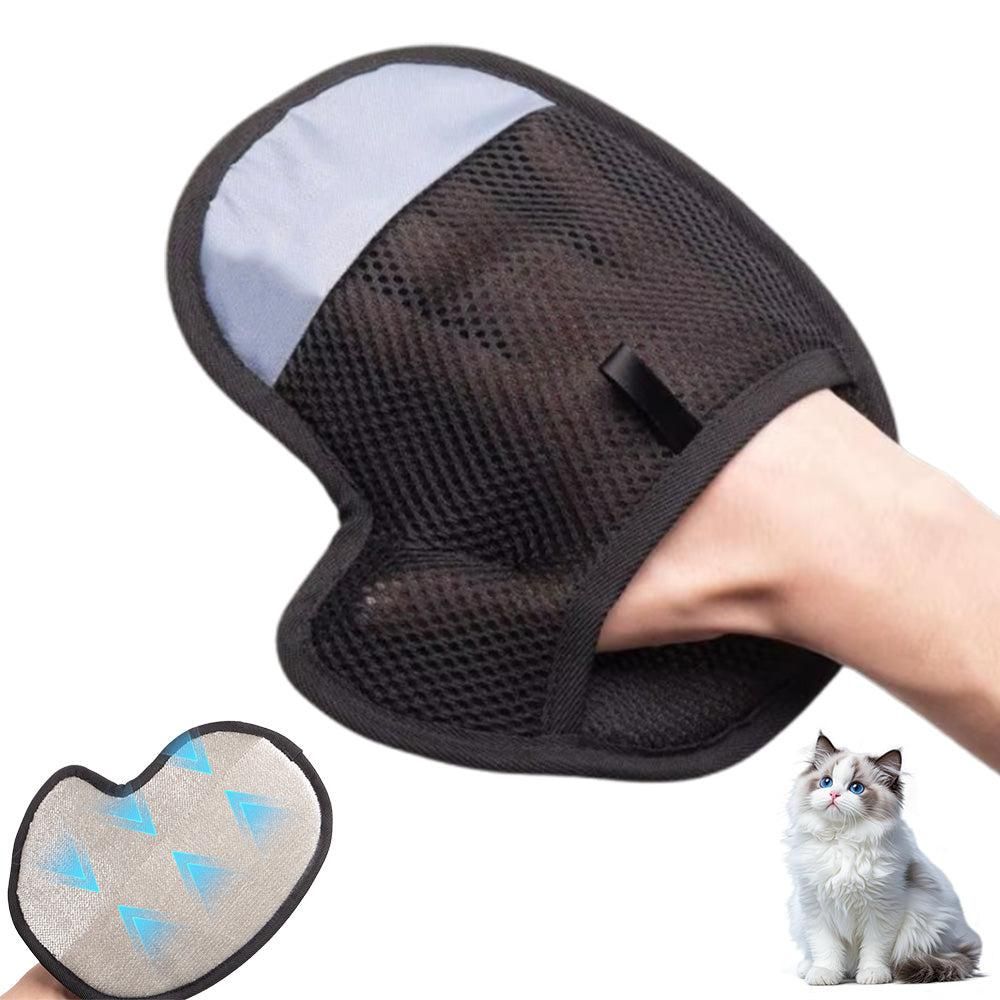 Pet Hair Removal Glove - Reusable 5-Finger Electrostatic Grooming Tool - view 6