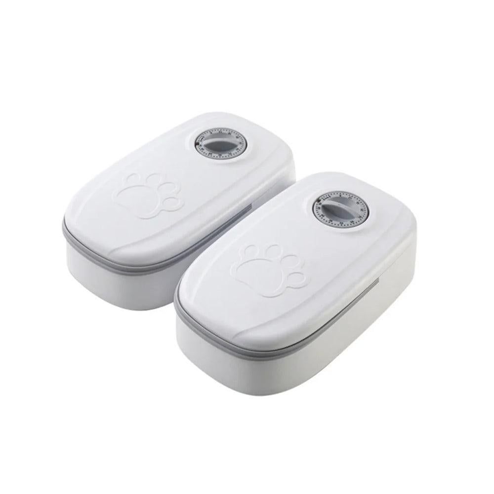 Timer Controlled Pet Feeder for Cats & Small Dogs Wet/Dry Food Style 2 - view 2