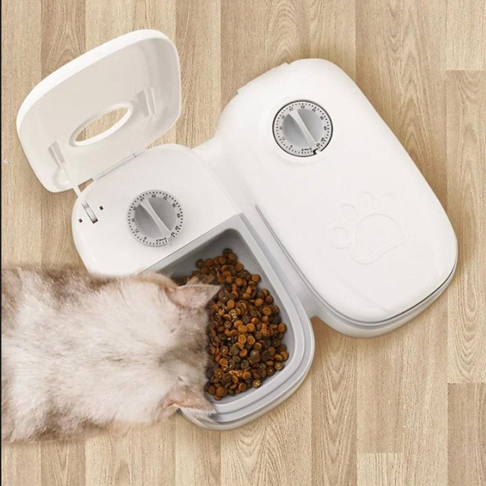 Timer Controlled Pet Feeder for Cats & Small Dogs Wet/Dry Food Style 2 - view 3