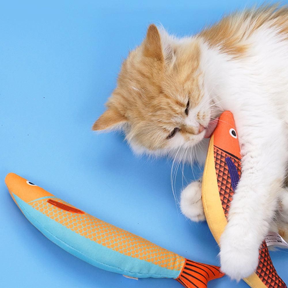 3Pcs Saury Fish Cat Toys Interactive Cat Kitten Kicker Teething Toys - view 4