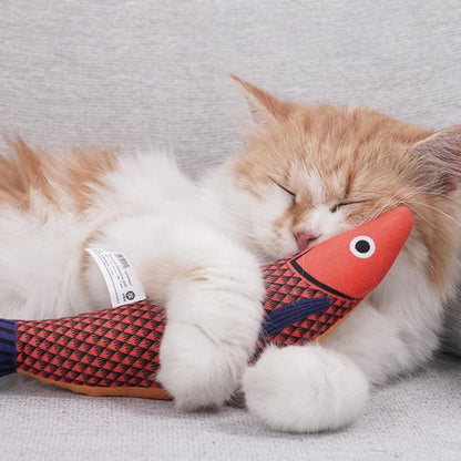 3Pcs Saury Fish Cat Toys Interactive Cat Kitten Kicker Teething Toys - view 5