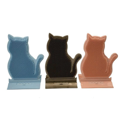 1pc Cat Self Groomer Brush Cat Face Massager Pet Rubbing Post - Pink - view 3