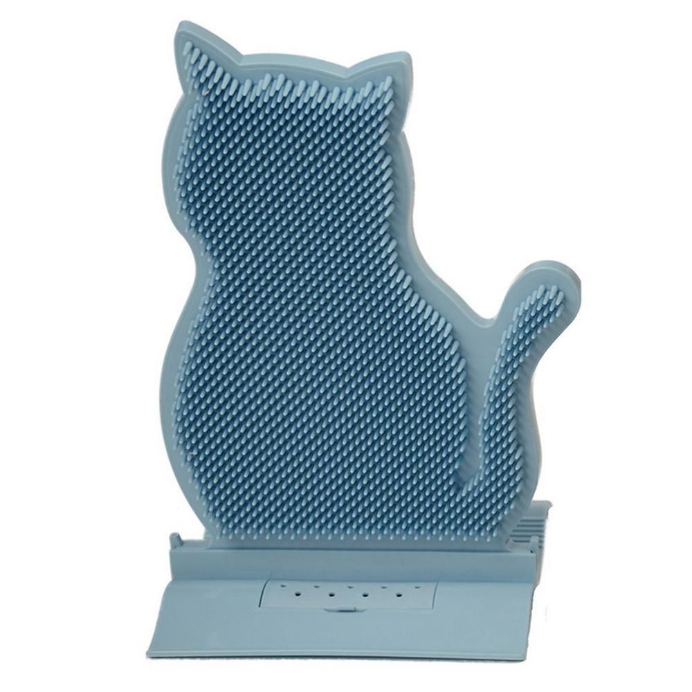 1pc Cat Self Groomer Brush Cat Face Massager Pet Rubbing Post - Pink - view 5