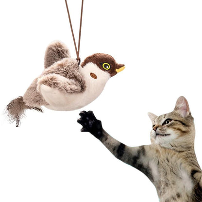 Interactive Cat Toy with Chirping Electronic Flying Bird for Indoor Cats - view 3