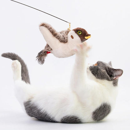 Interactive Cat Toy with Chirping Electronic Flying Bird for Indoor Cats - view 8