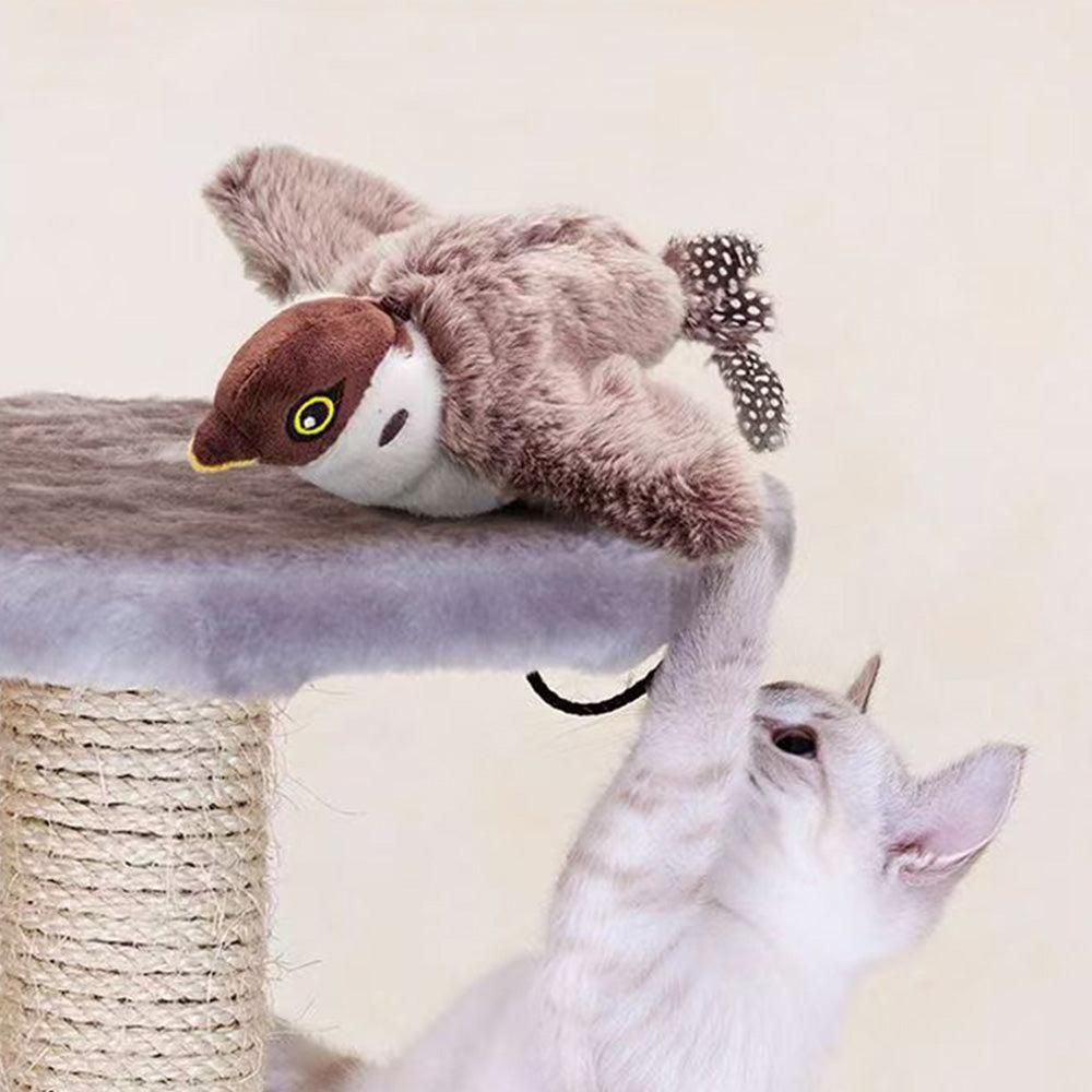 Interactive Cat Toy with Chirping Electronic Flying Bird for Indoor Cats - view 9