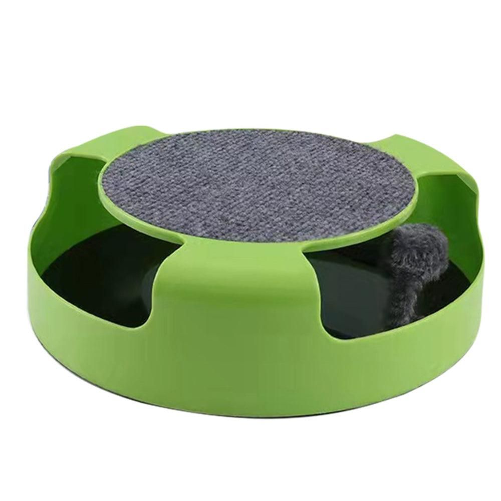 Pet Cat Catch Mouse Interactive Toy Cat Scratch Board Toy with Felt Scratching Claw Mat - view 3