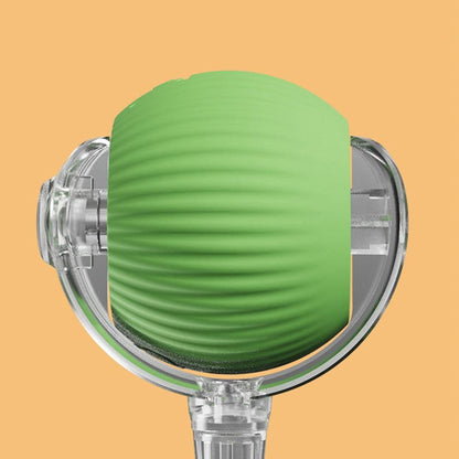 Interactive Cat Toy Moving Cat Ball with Dragonfly Tail Indoor Auto-Turn Cat Toy Green - view 3