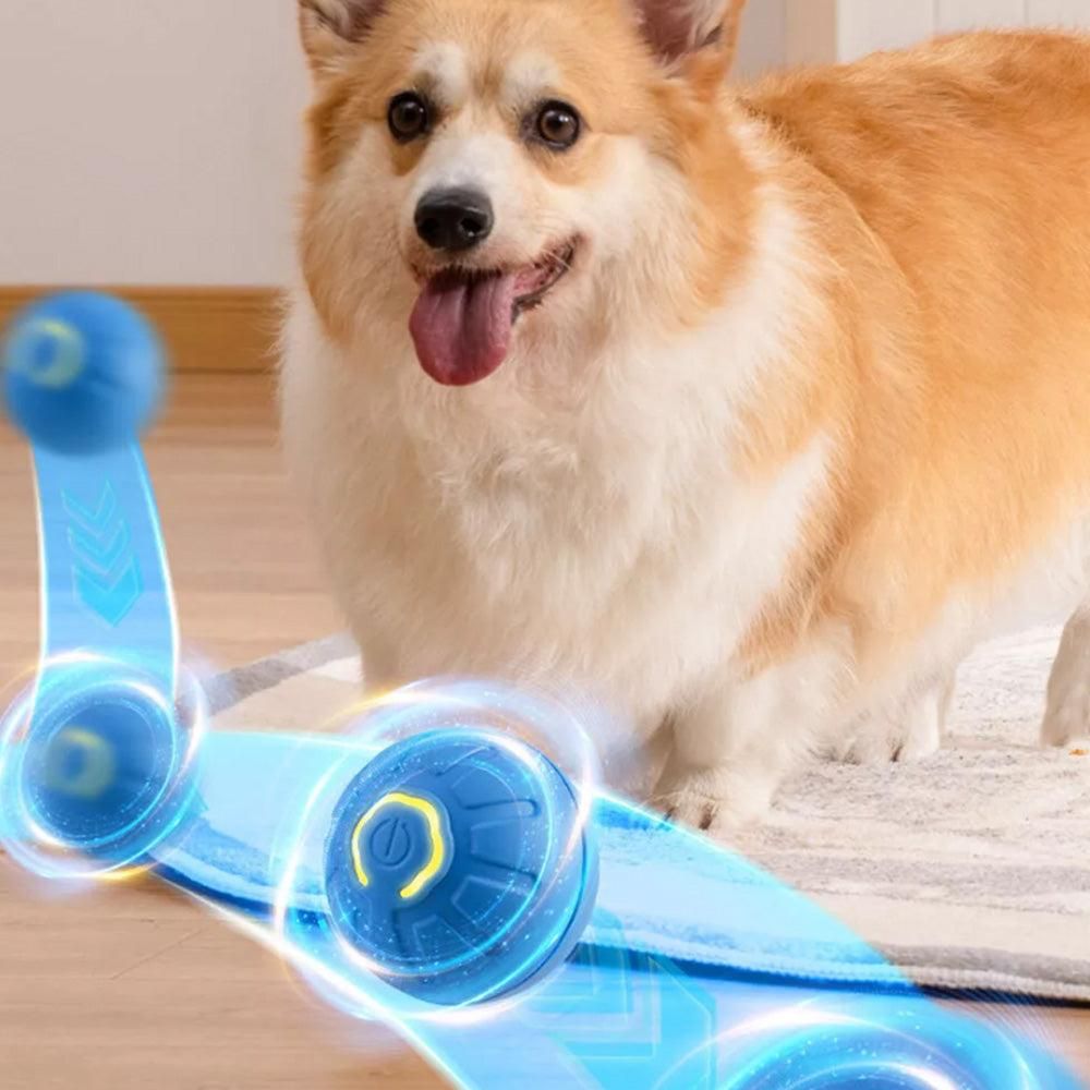 2Pcs 4.5CM Automatic Moving Ball Toy for Cats USB Rechargeable Interactive Vibrating Cat Toy - view 3