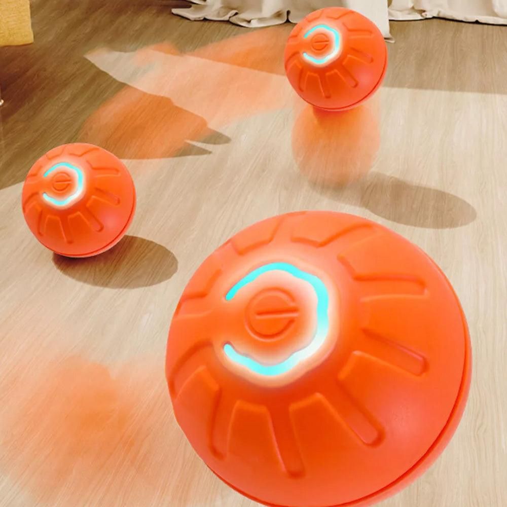 2Pcs 4.5CM Automatic Moving Ball Toy for Cats USB Rechargeable Interactive Vibrating Cat Toy - view 4