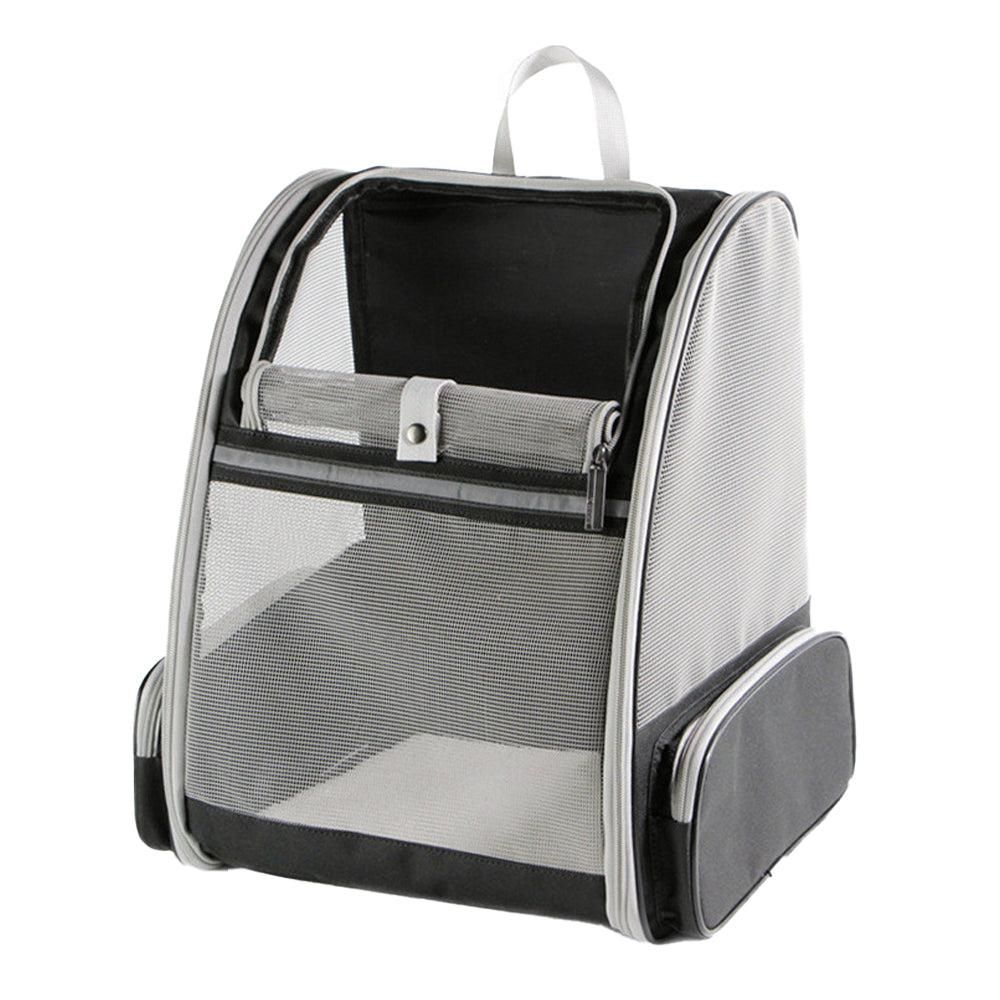 Travel Pet Cat Carrier Backpack Portable Breathable Outdoor Grey - view 5