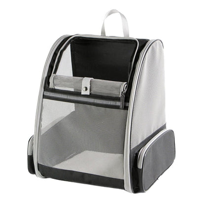 Travel Pet Cat Carrier Backpack Portable Breathable Outdoor Grey - view 5