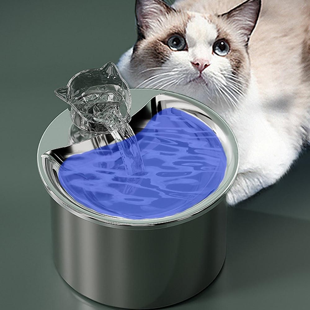 USB Powered 2L Automatic Cat Water Fountain Stainless Steel Pet Water Feeder - view 4